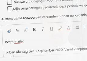 Auto-reply of afwezigheidsmelding instellen op je mail