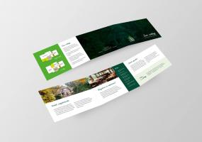 Brochures voor een restaurant-hotel