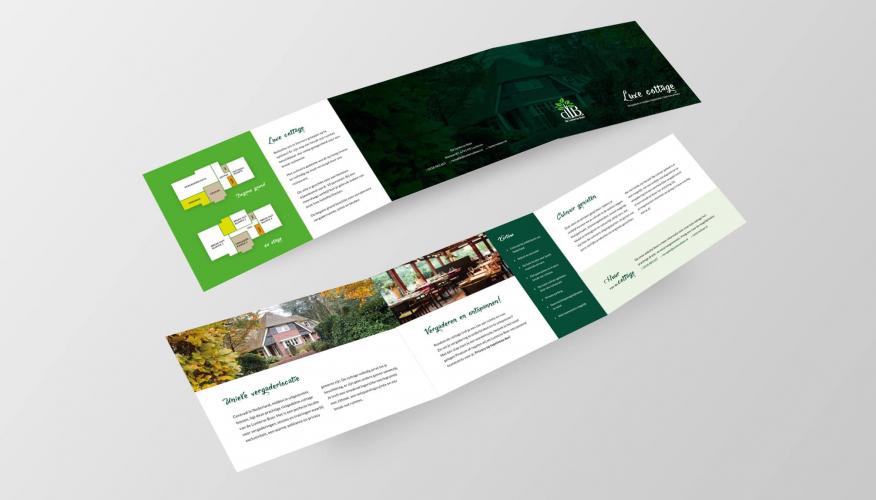 Brochures voor een restaurant-hotel